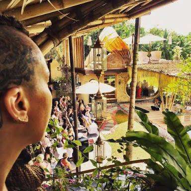 Photograph accompanying "Souvereign on the Internal Flame of NewEarth Haven, Bali," the fifth of five images from the piece on the New Earth Haven community project.
